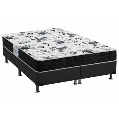 Cama Box Queen: Colchão Anatômico Probel D28/EP Advanced Tech1000 + Base CRC Suede Gray(158x198)