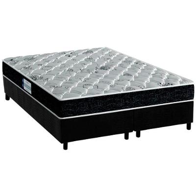 Cama Box King: Colchão Anatômico Probel D45/EP Advanced Tech2000 + Base CRC Suede Black(193x203)