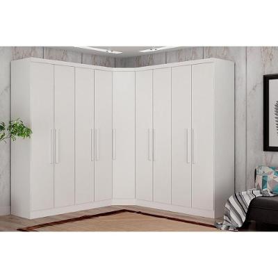 Quarto Modulado Rizon  3 Peças (2 Guarda Roupas + 1 Closet) QC210 Branco