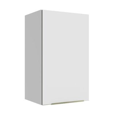 Armário Aéreo 40 Cm 1 Porta Branco/Branco Veludo