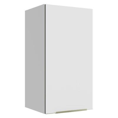 Armário Aéreo 35 Cm 1 Porta Branco/Branco Veludo