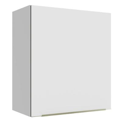 Armário Aéreo 60 Cm 1 Porta Branco/Branco Veludo