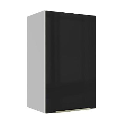 Armário Aéreo Madesa Lux 40cm 1 Porta Branco Preto