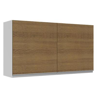 Armário Aéreo Glamy 100%MDF 120cm 2 Portas BR/Rustic Madesa