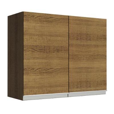 Armário Aéreo Glamy 80cm 2 Portas Rustic Madesa