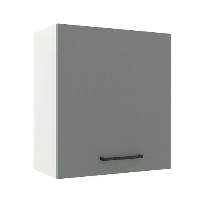 Armário Aéreo Madesa Agata 60 Cm 1 Porta Branco Cinza