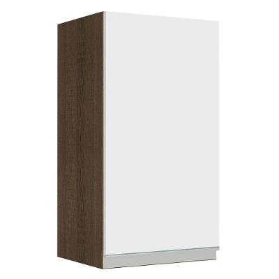Armário Aéreo Glamy 35cm 1 Porta Rustic/Branco Madesa
