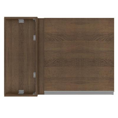 Armário Aéreo de Canto Glamy 1 Porta Rustic Madesa