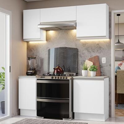 Armário De Cozinha 180Cm Branco Glamy 12 Branco