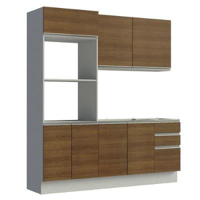 Armário De Cozinha Compacta Madesa Acordes Com Balcão E Torre