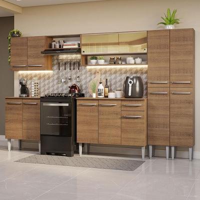 Armário De Cozinha Completa 293Cm Madesa 03 Rustic