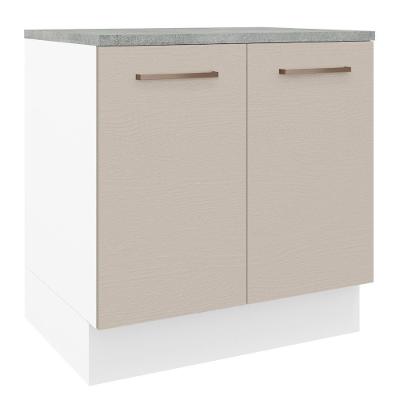 Balcão 80 Cm 2 Portas Branco/crema Agata Madesa Branco/crema