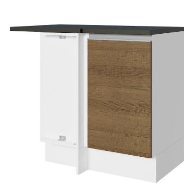 Balcão Canto Acordes Glamy 100% MDF 1 Porta BR/Rustic Madesa