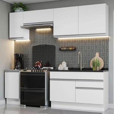 Armário De Cozinha Completa 240Cm Branco Madesa