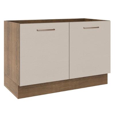 Balcão Gabinete De Pia 2 Portas Rustic/crema Agata Madesa Rustic/crema
