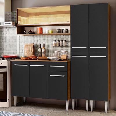 Cozinha Compacta Madesa Emilly Winter com Armário e Balcão