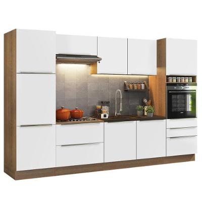 Cozinha Completa Lux Com Armário E Balcão 9 Portas 5 Gavetas
