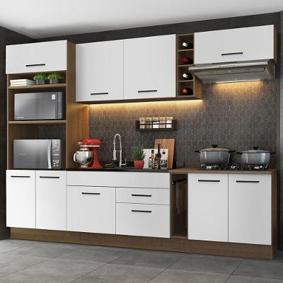 Cozinha Completa 290001 Com Armário E Balcão Rustic/branco