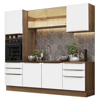 Cozinha Completa Madesa Lux 240002 Com Armário E Balcão
