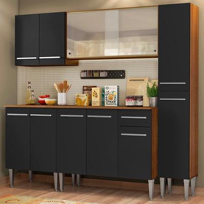 Cozinha Completa Madesa Emilly Fast Balcão Armário Paneleiro