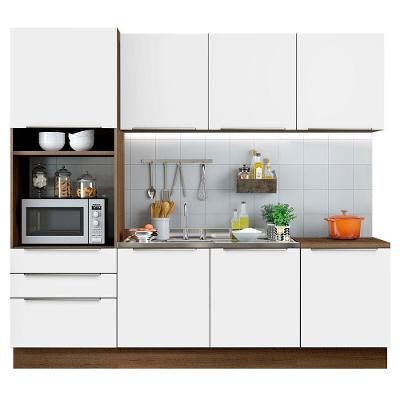 Cozinha Completa Madesa Lux Com Armário E Balcão 7 Portas 3 Gavetas