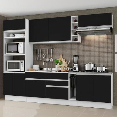 Cozinha Completa Madesa Com Armário E Balcão Branco/preto