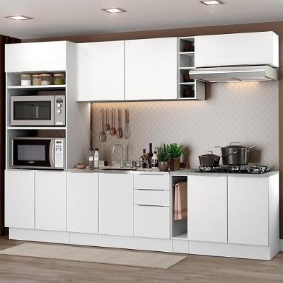 Cozinha Completa Stella Armário e Balcão Branco Madesa