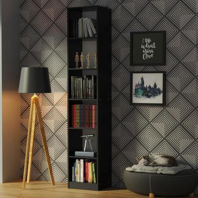Estante Livreiro 6906 com 6 Nichos Preto