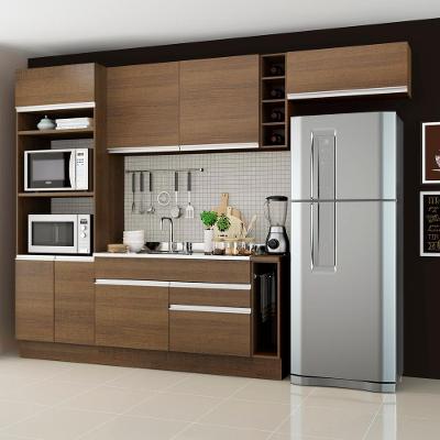 Cozinha Safira com Armário e Balcão sem Tampo e Pia Madesa