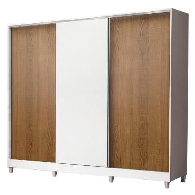Guarda Roupa Infantil MDF Logan 3 Portas Branco Madesa