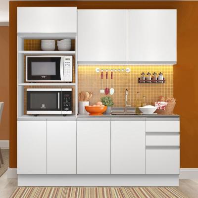 Cozinha Glamy Laura 7 Portas 3 Gavetas Branca Madesa