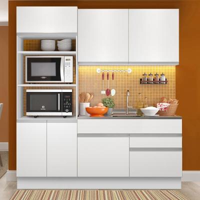 Cozinha Glamy Laura 6 Portas 2 Gavetas Branca Madesa