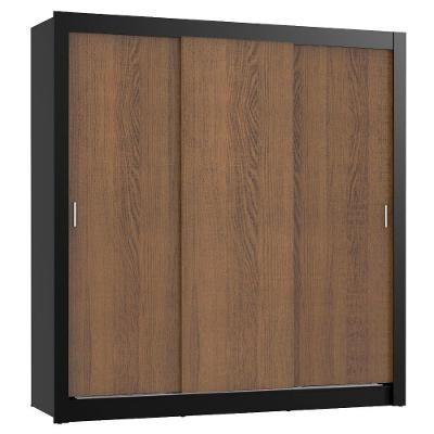 Guarda Roupa Casal Lyon 3 Portas de Correr 2 Gavetas Madesa