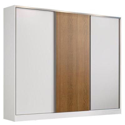 Guarda Roupa Casal 100% MDF Zurique 3 Portas de Correr Madesa