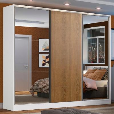 Guarda-Roupa Casal Zurique com Espelhos Madesa