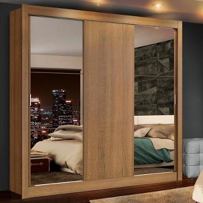 Guarda-roupa Casal Lyon Rustic 3 Portas de Correr Madesa