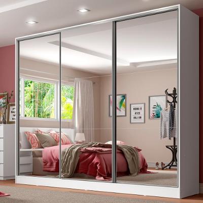 Guarda Roupa Royale MDF 3 Portas Espelho Correr Madesa