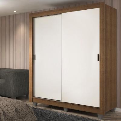 Guarda-Roupa Dallas Plus 2 Portas Branco/Rustic Madesa