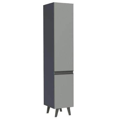 Paneleiro 40 Cm 2 Portas Cinza Nice Madesa Cinza