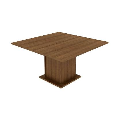 Mesa Quadrada Rustic Tampo de Madeira Madesa 5286
