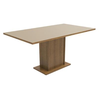 Mesa Retangular Tampo de Madeira Madesa