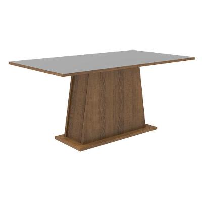 Mesa De Jantar Retangular Tampo De Madeira Rustic/cinza 5364 Madesa Rustic/cinza