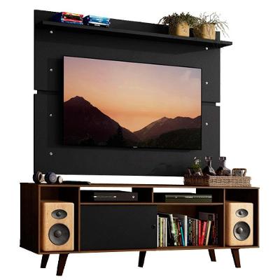 Rack Madesa Cancun com Pés e Painel para Tv Até 65 Polegadas