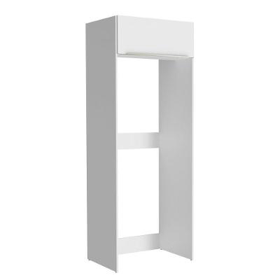 Porta-geladeira 1 Porta Basculante Branco/Branco Veludo
