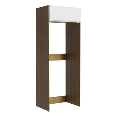 Porta-geladeira 1 Porta Basculante Rustic/Branco Veludo