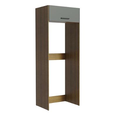 Porta Geladeira Ágata 1 Porta Basculante Rustic Cinza