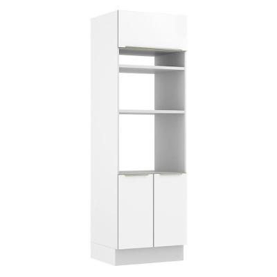 Torre Quente 70 Cm 3 Portas Branco/Branco Veludo