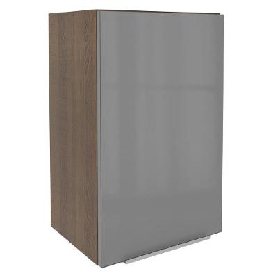 Armário Aéreo Madesa Lux 40 Cm 1 Porta Rustic/cinza