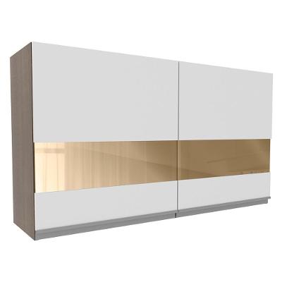 Armário Aéreo Acordes Glamy 100%MDF 80 1 Porta BR/Rustic Mad