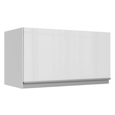Armário Aéreo Acordes 100% Mdf 60cm 1 Porta Branco Brilho